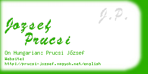 jozsef prucsi business card